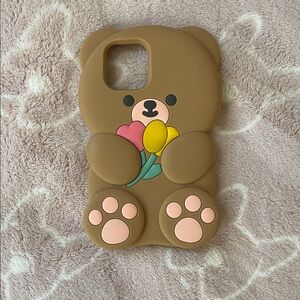12 PRO MAX: Brown Bear Phone Case